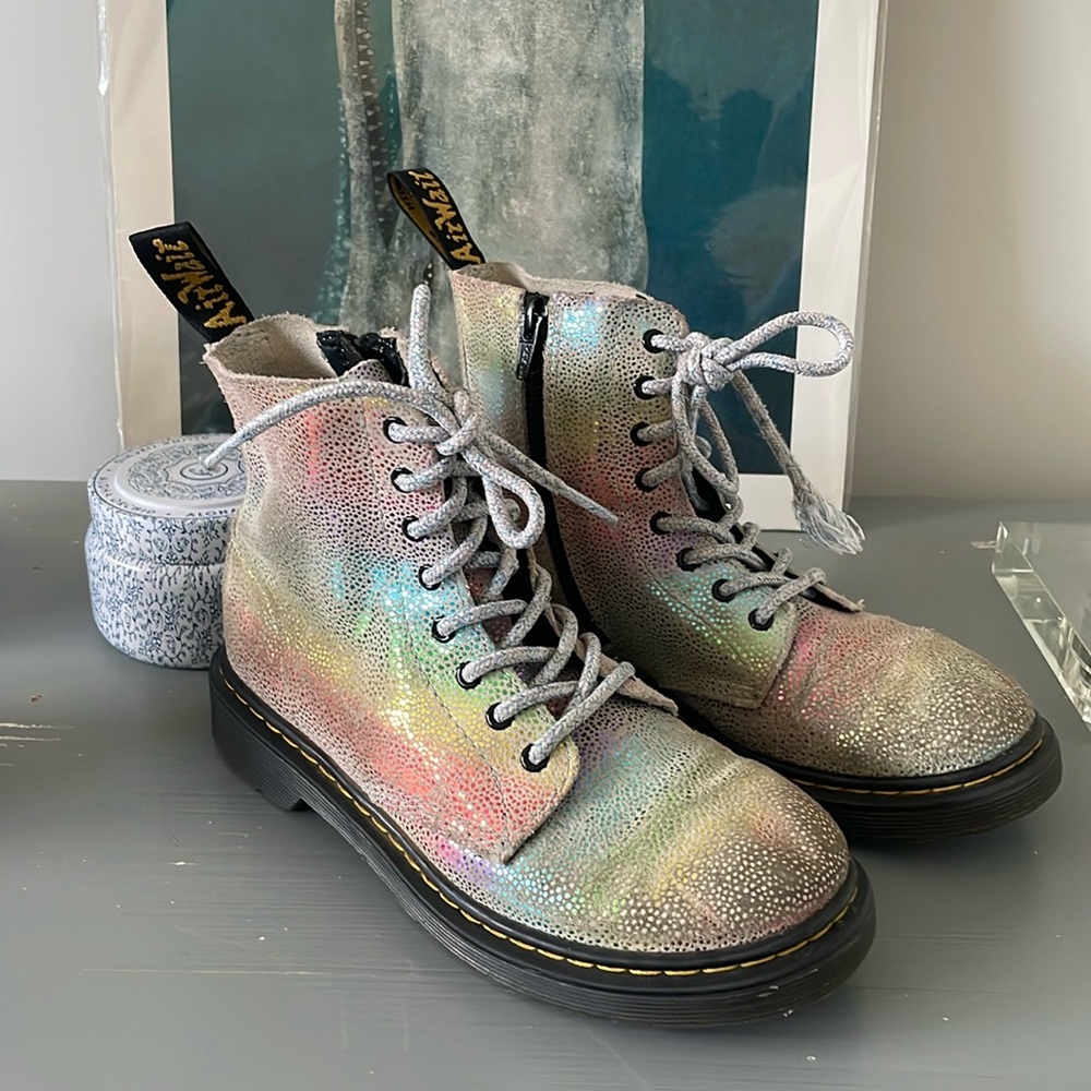 Girls Doc Marten Glitter Boots